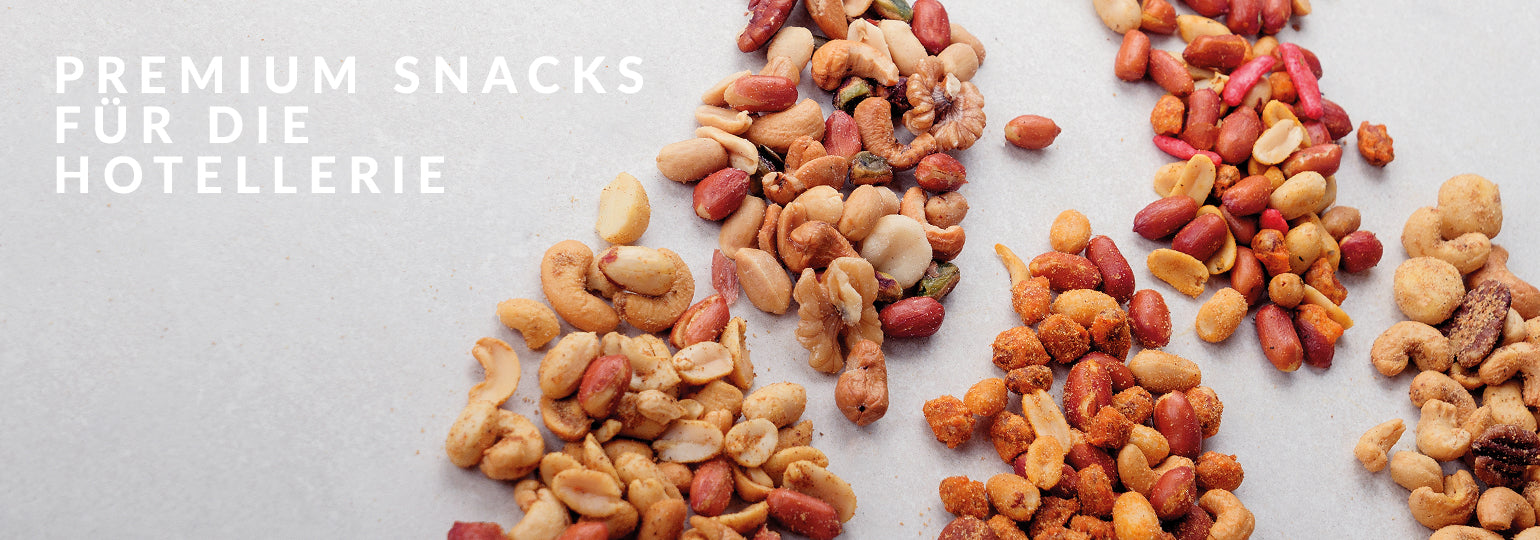 Exklusive Nüsse und Nussmischungen als Premiumsnacks – ideal für Hotels und Gastronomie