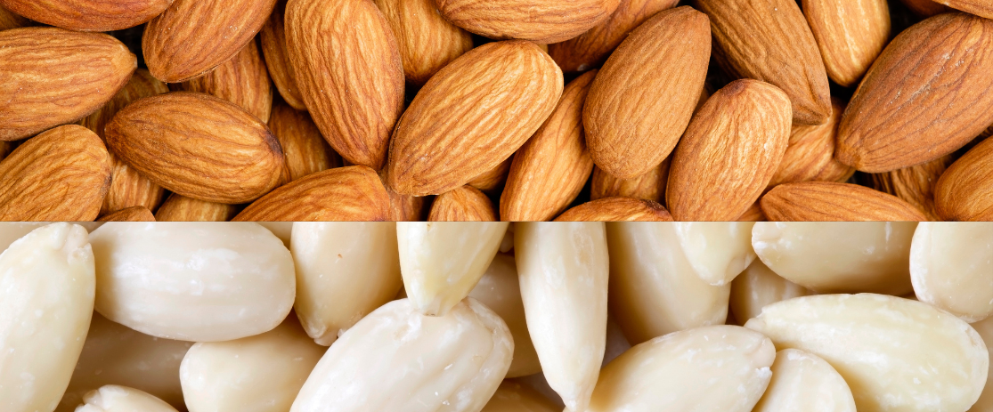 Mandeln mit oder ohne Haut?