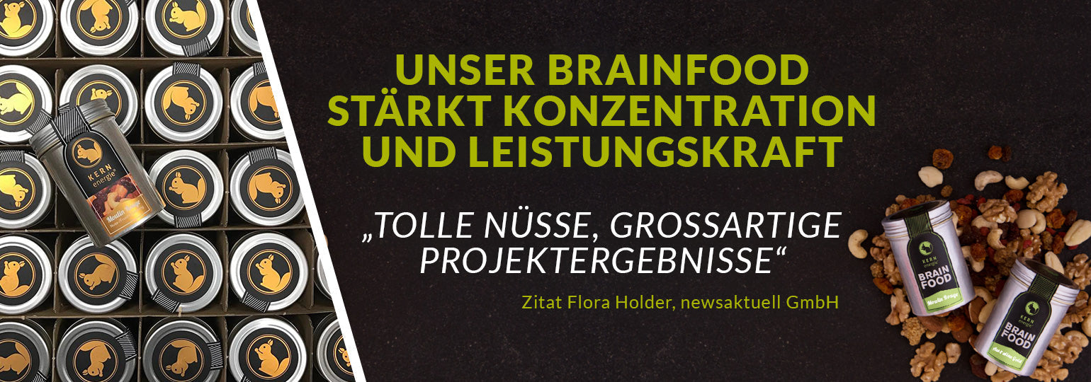 Brainfood: Nüsse von KERNenergie für erfolgreiche Meetings