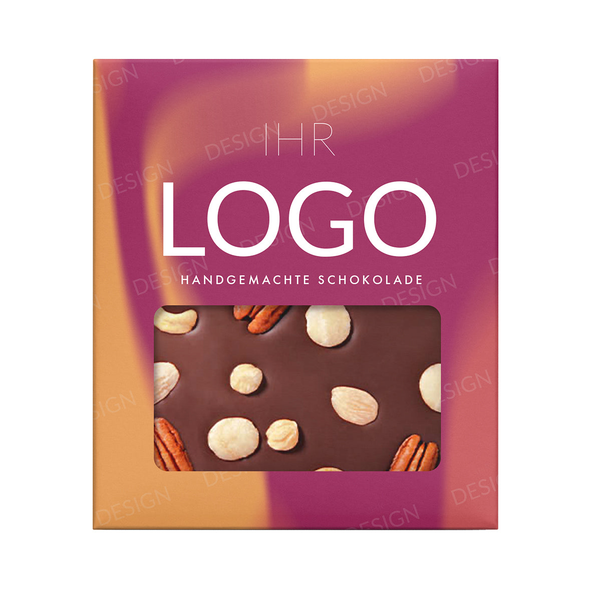 100g Schokotafel mit Ihrem Logo bedrucken – personalisierte Schokolade in hochwertiger Verpackung als Werbegeschenk für Unternehmen, Kunden und Mitarbeitende