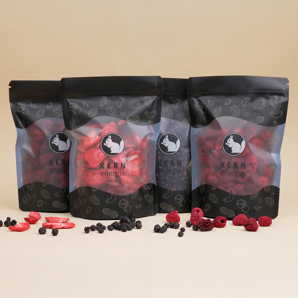 Beeren Power Bundle – 4 gefriergetrocknete Früchte