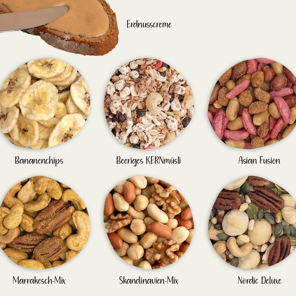 Best of Set–13 verschiedene Leckereien,u.a. Safari,Walnüssen,Sportfutter,Bananenchips, Beeriges KERNmüsli uvm.