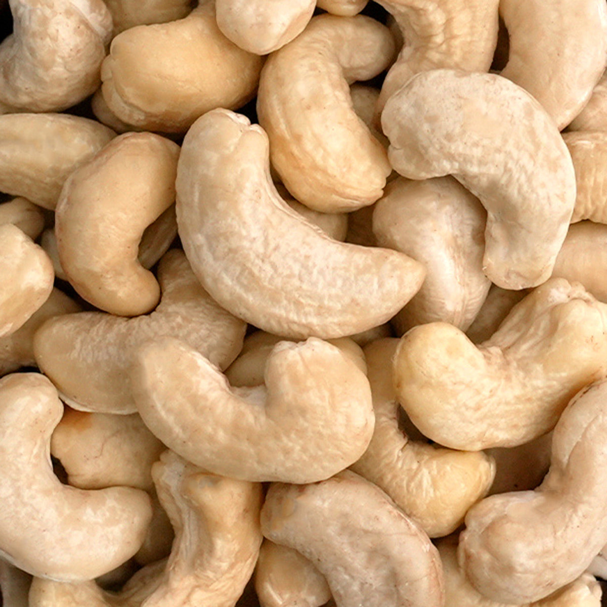 Nahaufnahme Hochwertige naturbelassene Cashewkerne