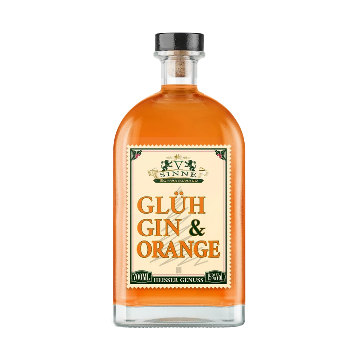Gin Flasche "Glüh Gin & Orange" von V Sinne
