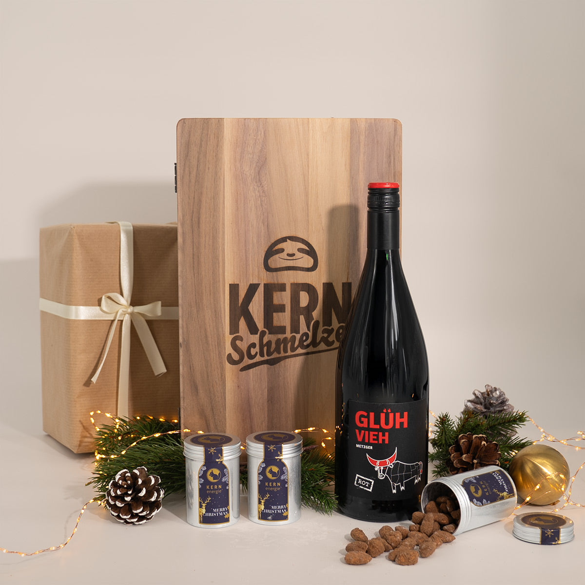 Geschenkset "Glühender GeNUSS" - mit Glühwein & Nüssen