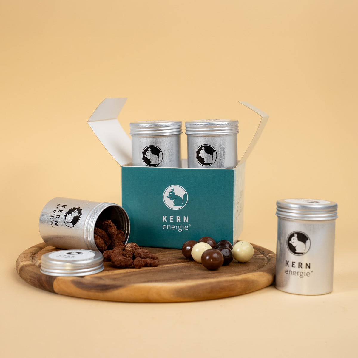 Geburtstagsgeschenk - 4 Nuss- und Schoko-Mischungen