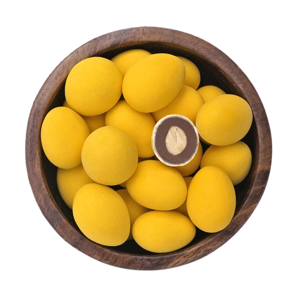 Limoncello Mandeln – geröstete Mandeln in Vollmilchschokolade und Limoncello-Glasur