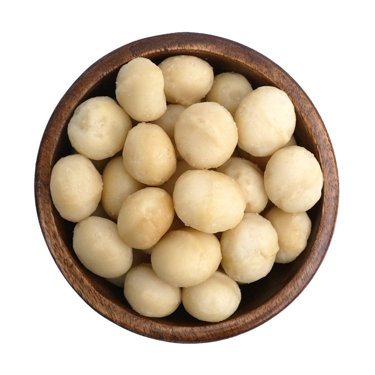 frisch geröstete Macadamia