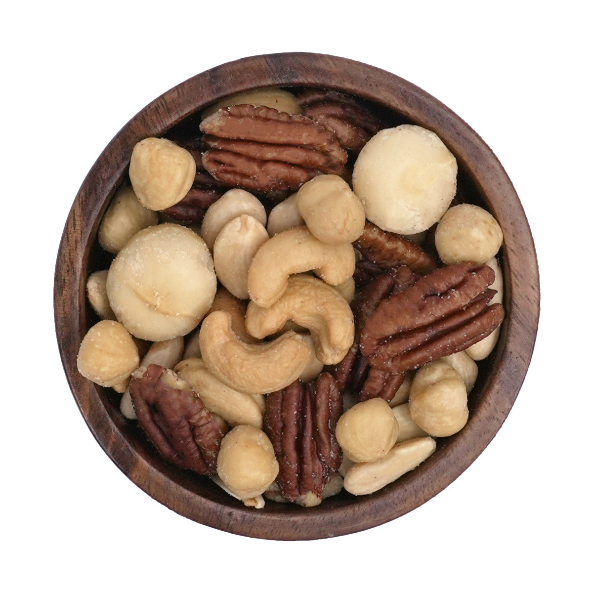 Nussmischung "Australian Gold mit Salz" aus Haselnüsse, Mandeln, Cashews, Pekannüsse und Macadamia