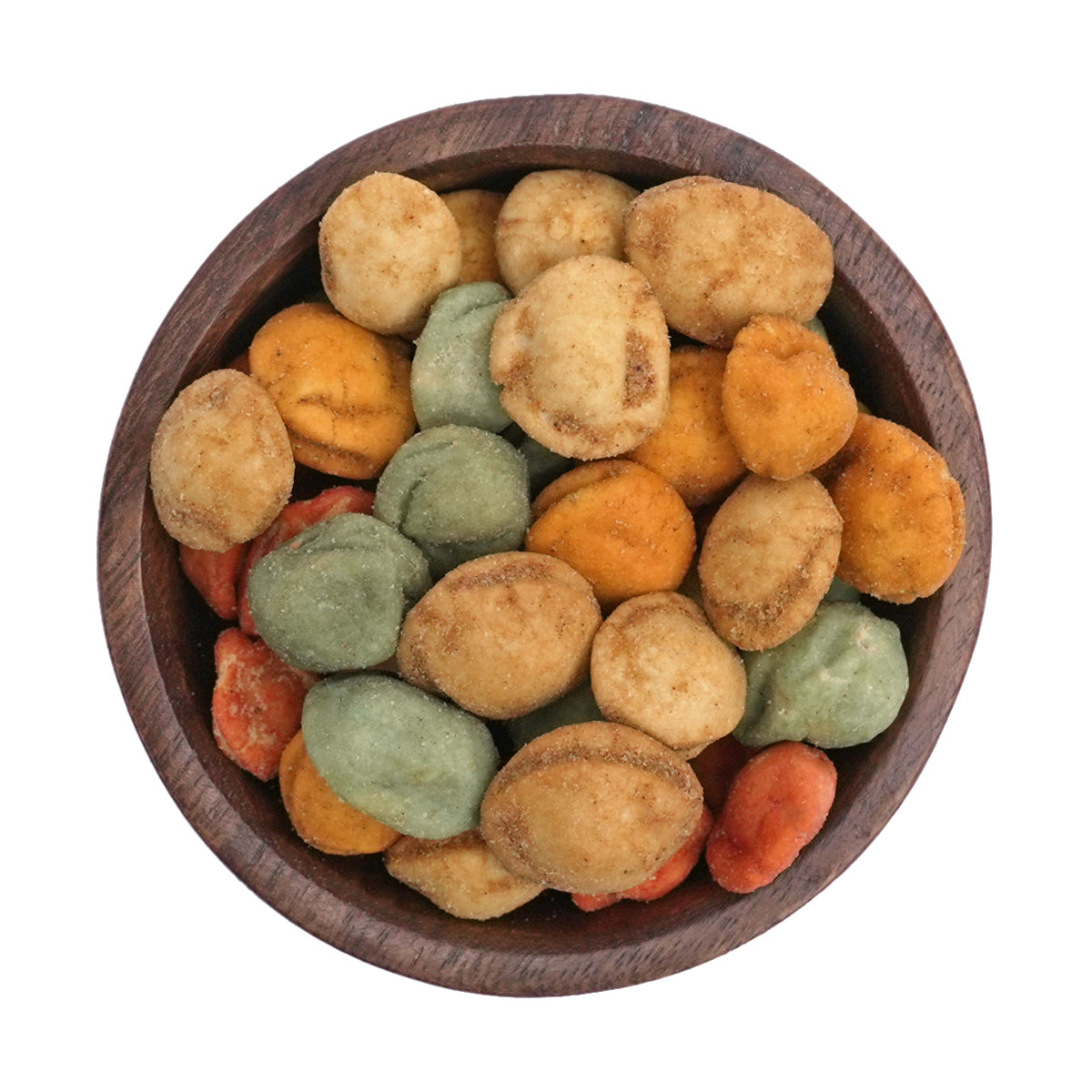 Nussmischung "Fire-Mix" Erdnüsse in vier verschiedenen würzigen Teigmänteln