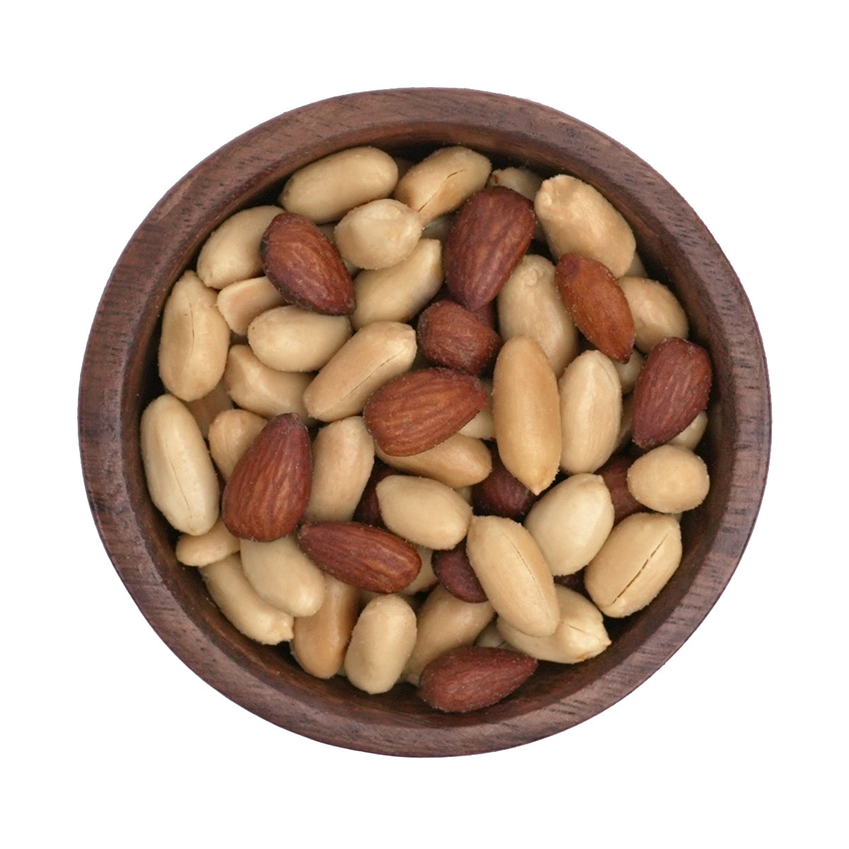 Nussmischung "Old Country" aus Erdnüssen und Rauchmandeln mit hochwertigen Ölen verfeinert und mit Meersalz gewürzt