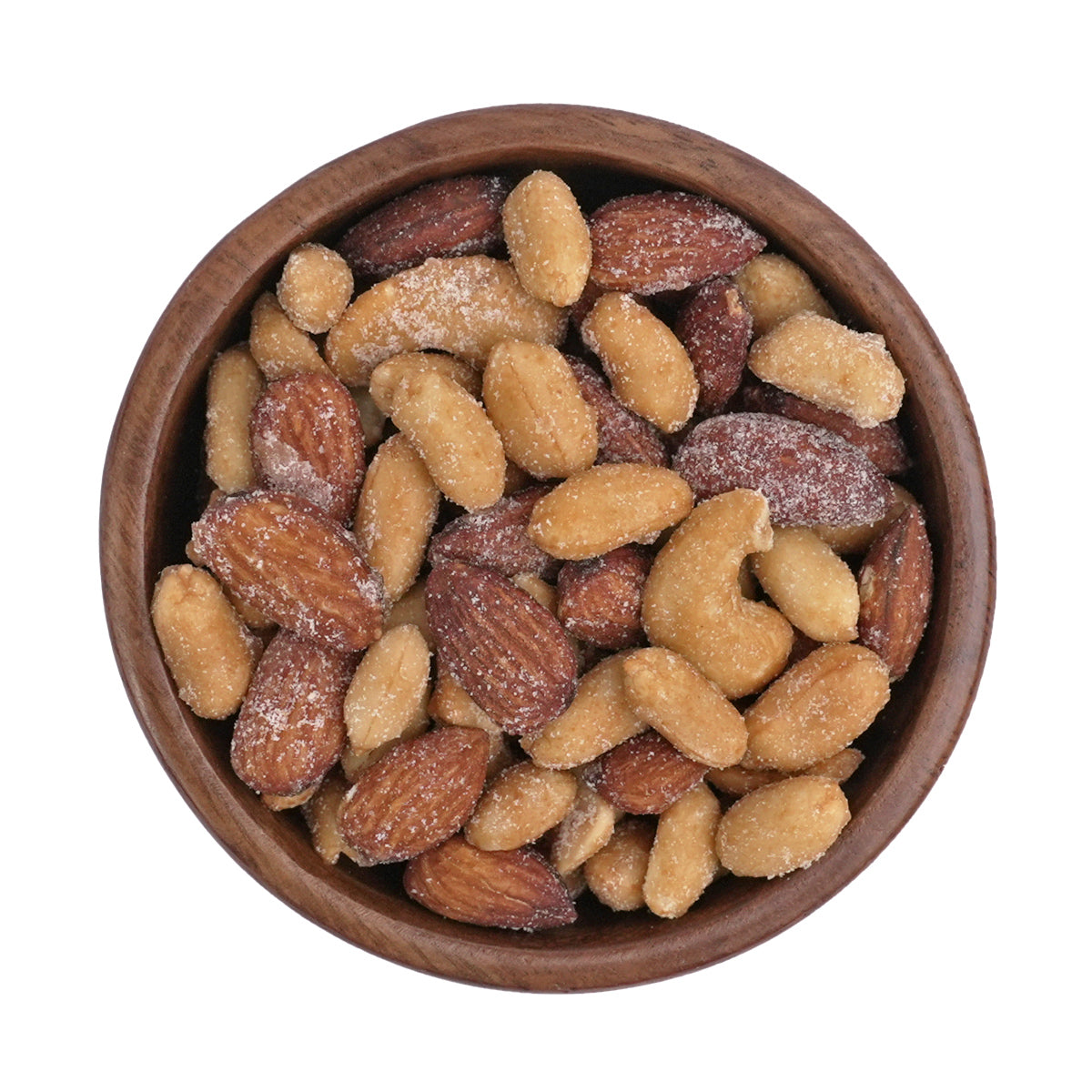 Nussmischung "Sweet & Salty" mit Cashewkerne, Mandeln und Erdnüssen ummantelt von einer Mischung aus Honig und Salz.