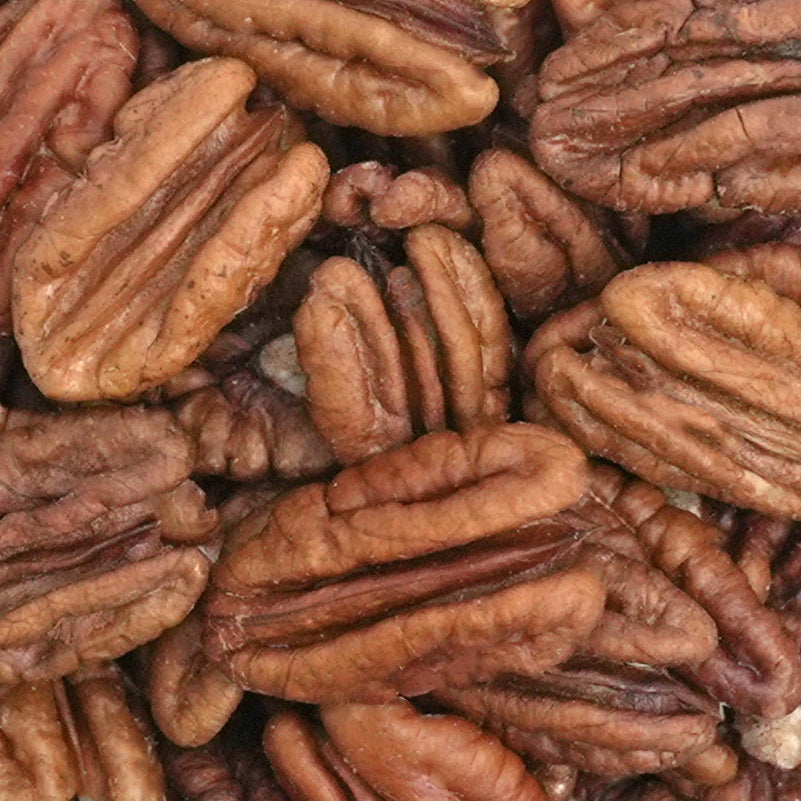 Nahaufnahme hochwertige naturbelassene Pekannüsse