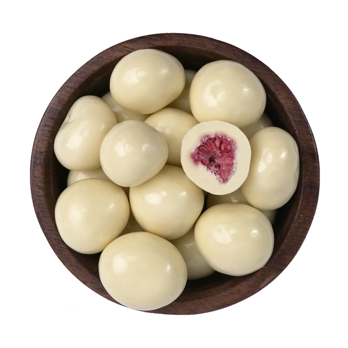 "Pink Dream" Himbeeren umhüllt in weißer Schokolade