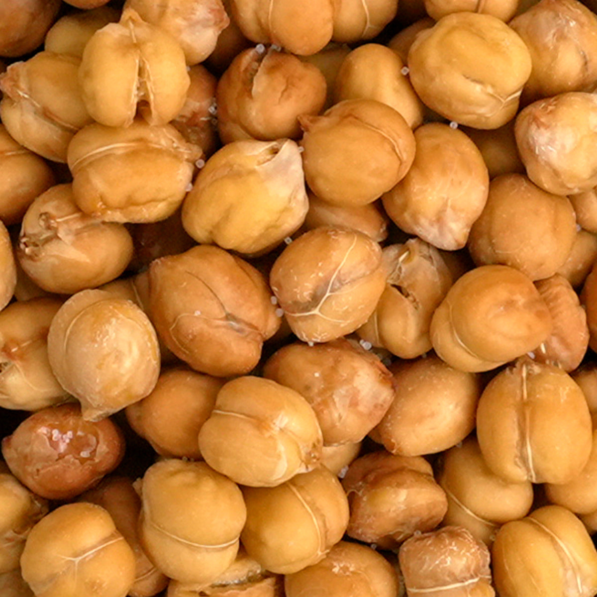 Snack-Kichererbsen-geröstet und gesalzen