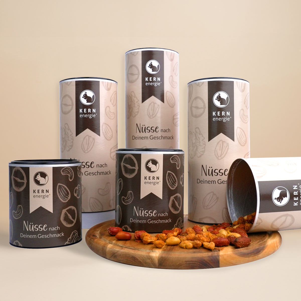 Topseller Bundle mit je 3 Pappdosen 200g und 500g und Nussmischung