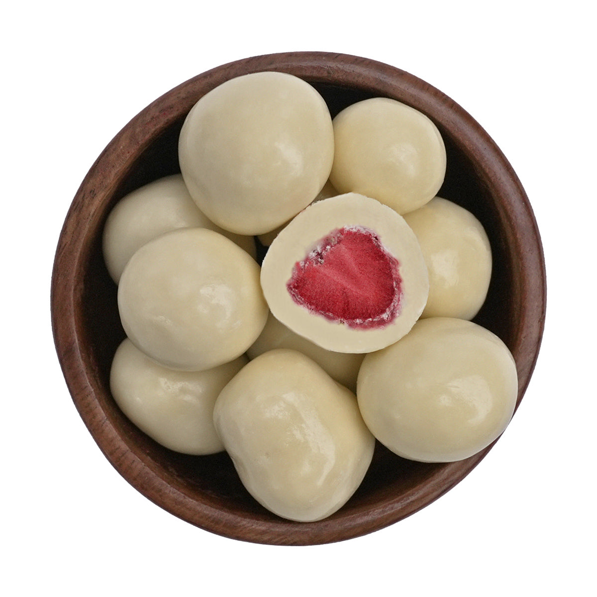 "White Delight " Erdbeeren umhüllt mit zartschmelzender weißen Schokolade