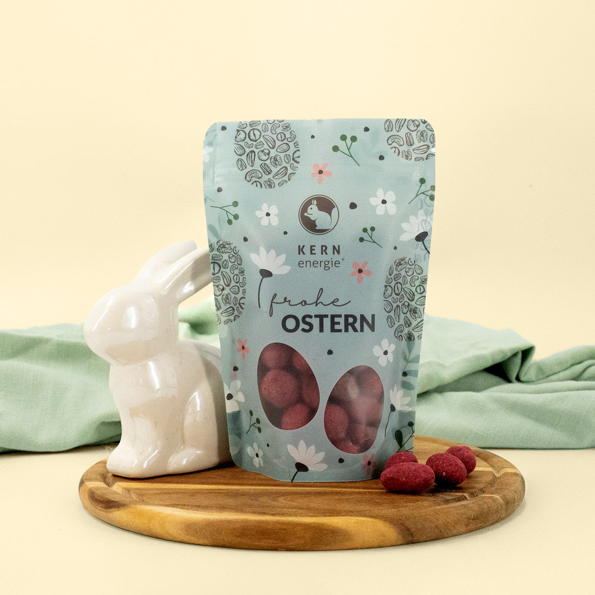 Himbeermandeln - in Vollmilchschokolade mit Himbeerstaub