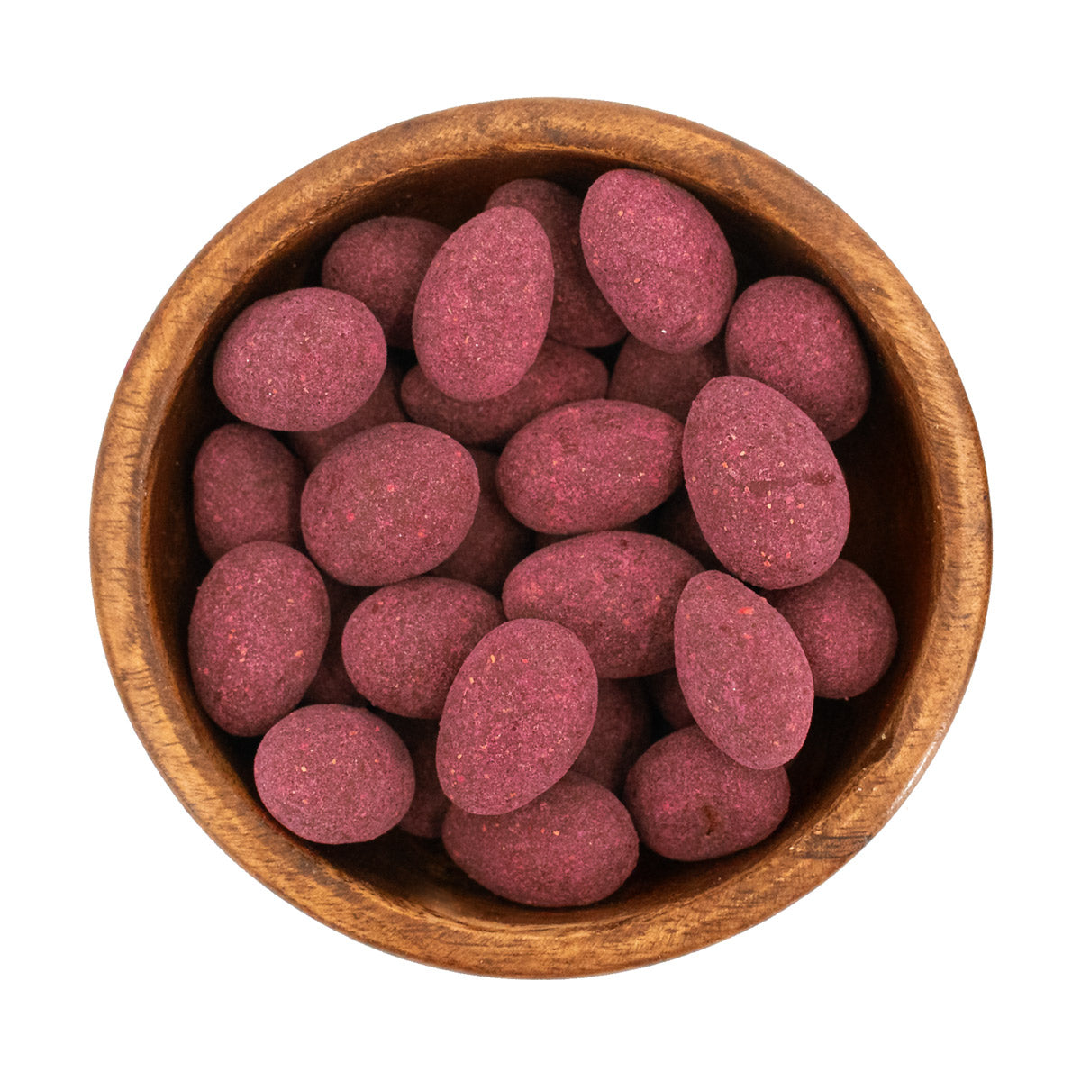 Himbeermandeln - in Vollmilchschokolade mit Himbeerstaub