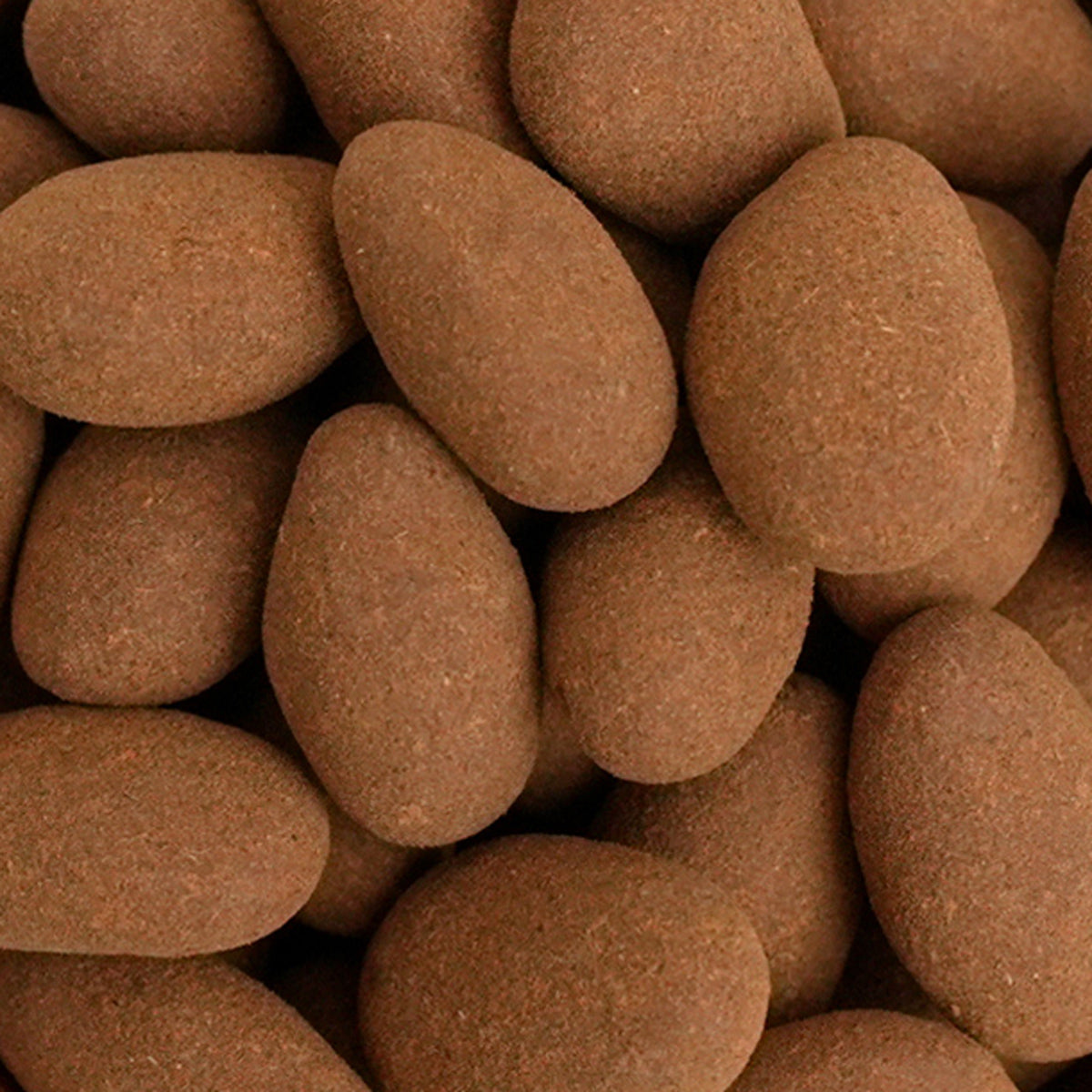 Detailansicht: Zimtüberzogene Mandeln