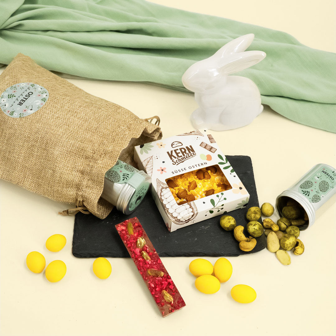 Oster-Säckchen - mit Nüssen und Schokolade