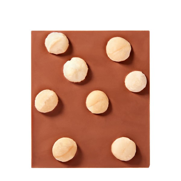 Schokoladentafel – Vollmilchschokolade mit Macadamias