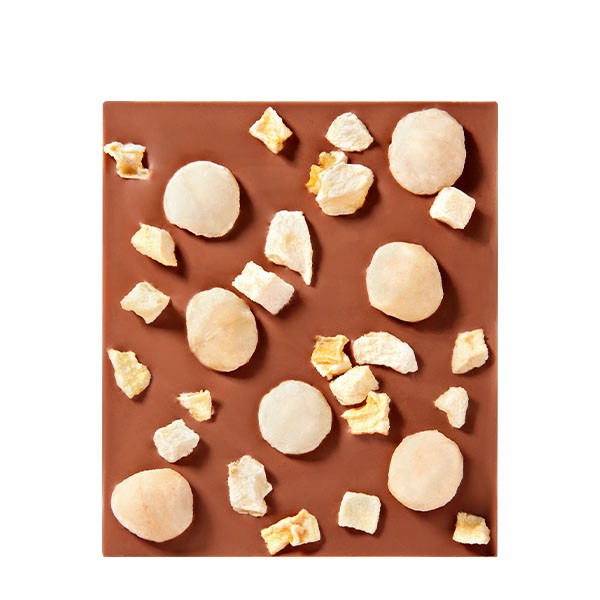 Schokoladentafel – Vollmilchschokolade mit Mango & Macadamias