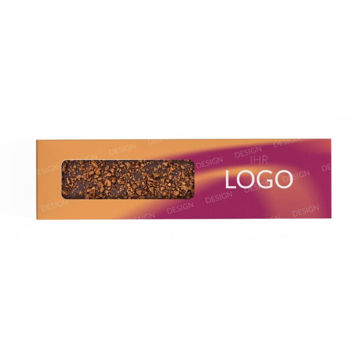 Schokoriegel mit Ihrem Design – individuell bedruckbar für Unternehmen, ideal als personalisiertes Werbegeschenk oder Markenbotschafter mit Geschmack