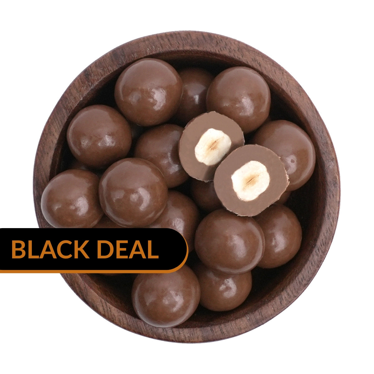 Schokolierte Haselnüsse - in Vollmilchschokolade