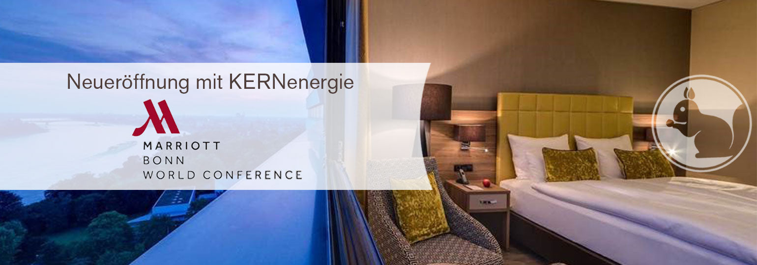KERNenergie im Bonn Marriott World Conference Hotel mit Premium-Nüssen für Gäste des Hotels am Rhein