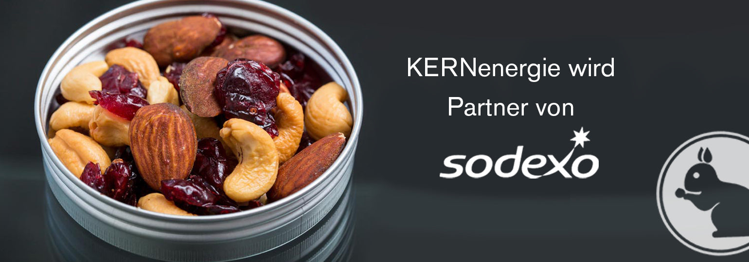 KERNenergie Premium-Nüsse und Fruchtmixe im Sodexo Catering für Meetings und Konferenzen