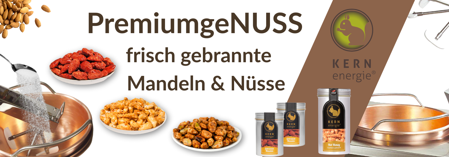 Gebrannte Mandeln und Nüsse als weihnachtliche Genussgeschenke für Firmenkunden, Kunden und Mitarbeitende