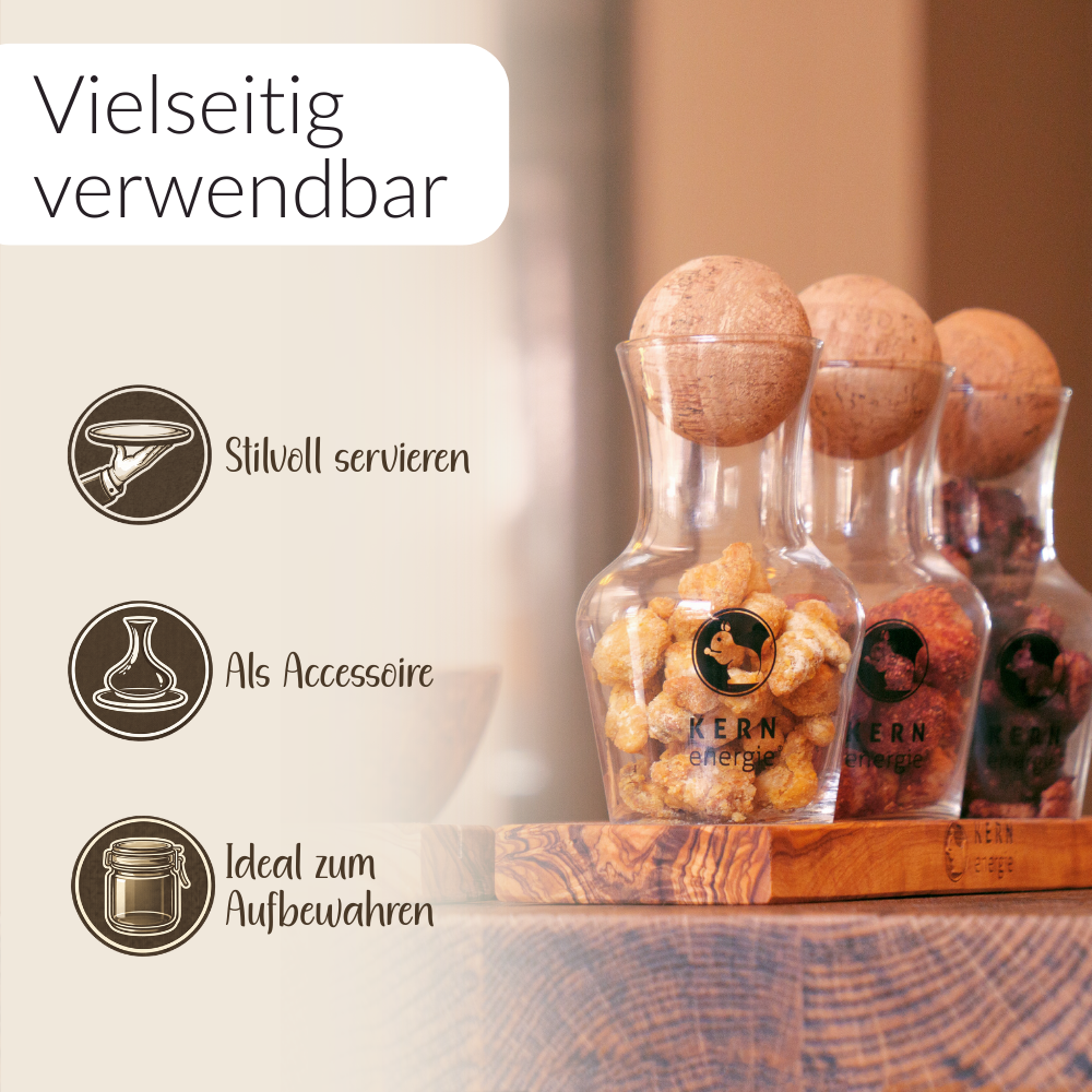 Grafik mit Verwendungsmöglichkeiten zu Dekantern