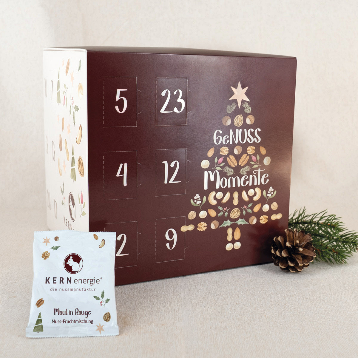 KERNenergie Adventskalender in Würfelform