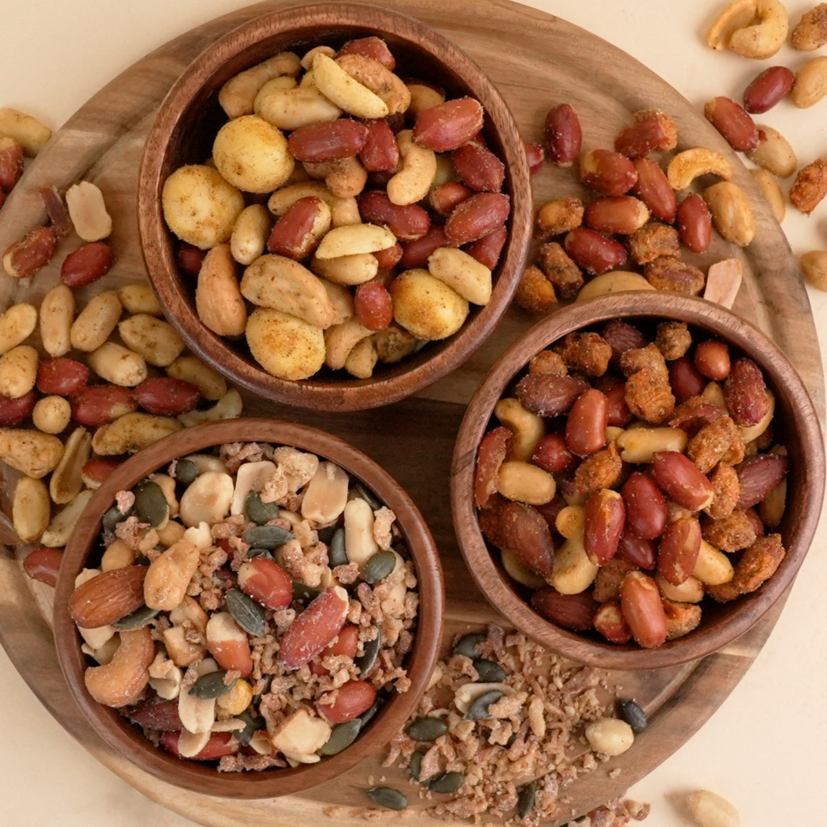 Knabber Flowpack Bundle –  3 Nussmischungen