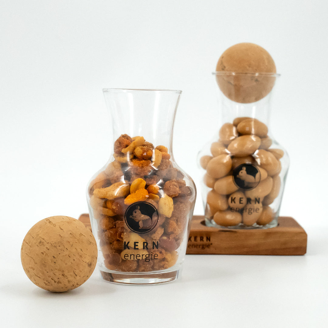 Bundle mit Olivenholzaufsteller und 2 Dekantern
