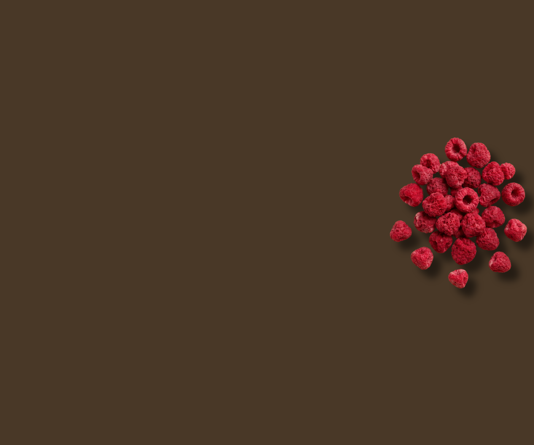gefriergetrocknete Himbeeren
