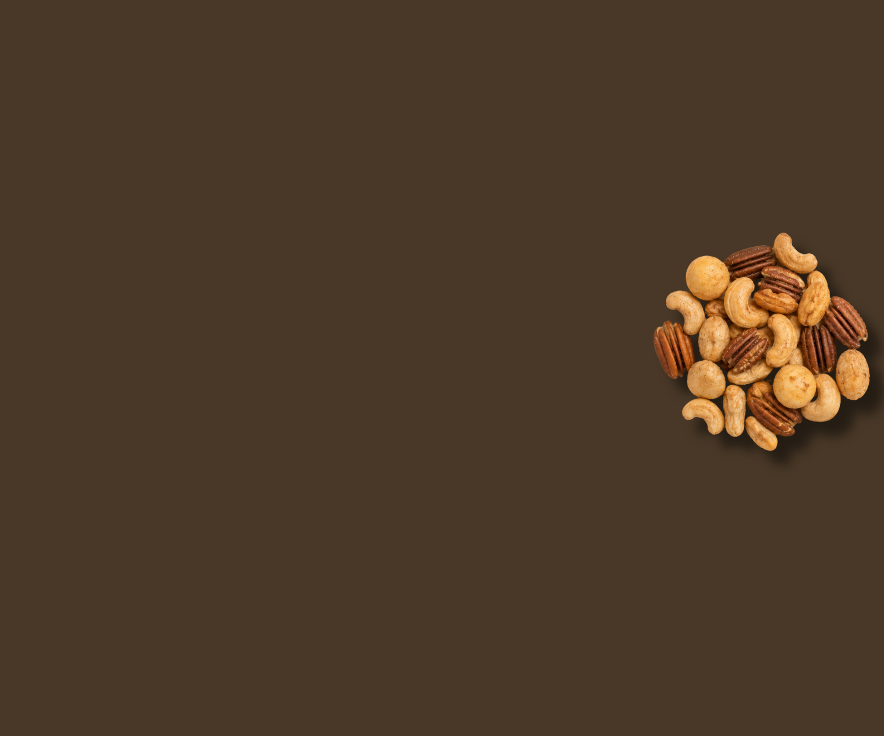 Nussmischung mit Macadamias, Cashews und Pekannüssen