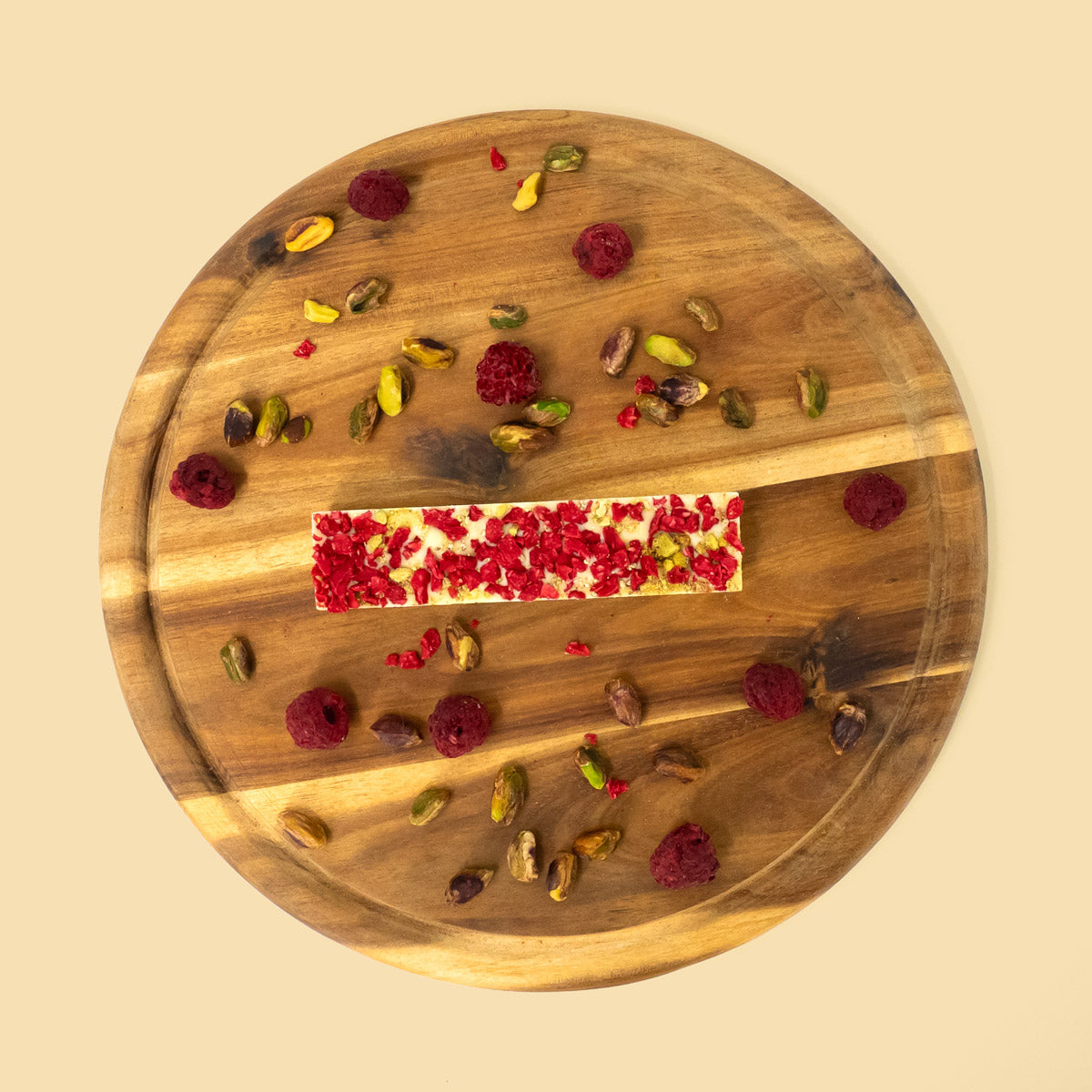 Schokoriegel – Weiße Schokolade mit Himbeer & Pistazie