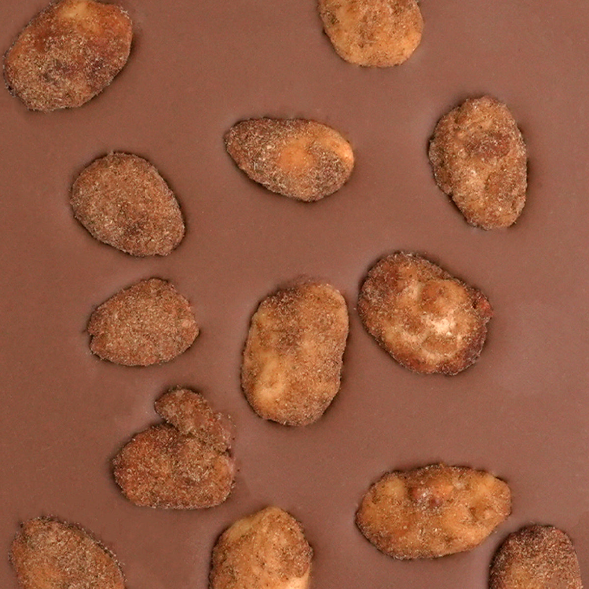 Schokoladentafel aus Vollmilchschokolade mit gebrannten Spekulatius Mandeln