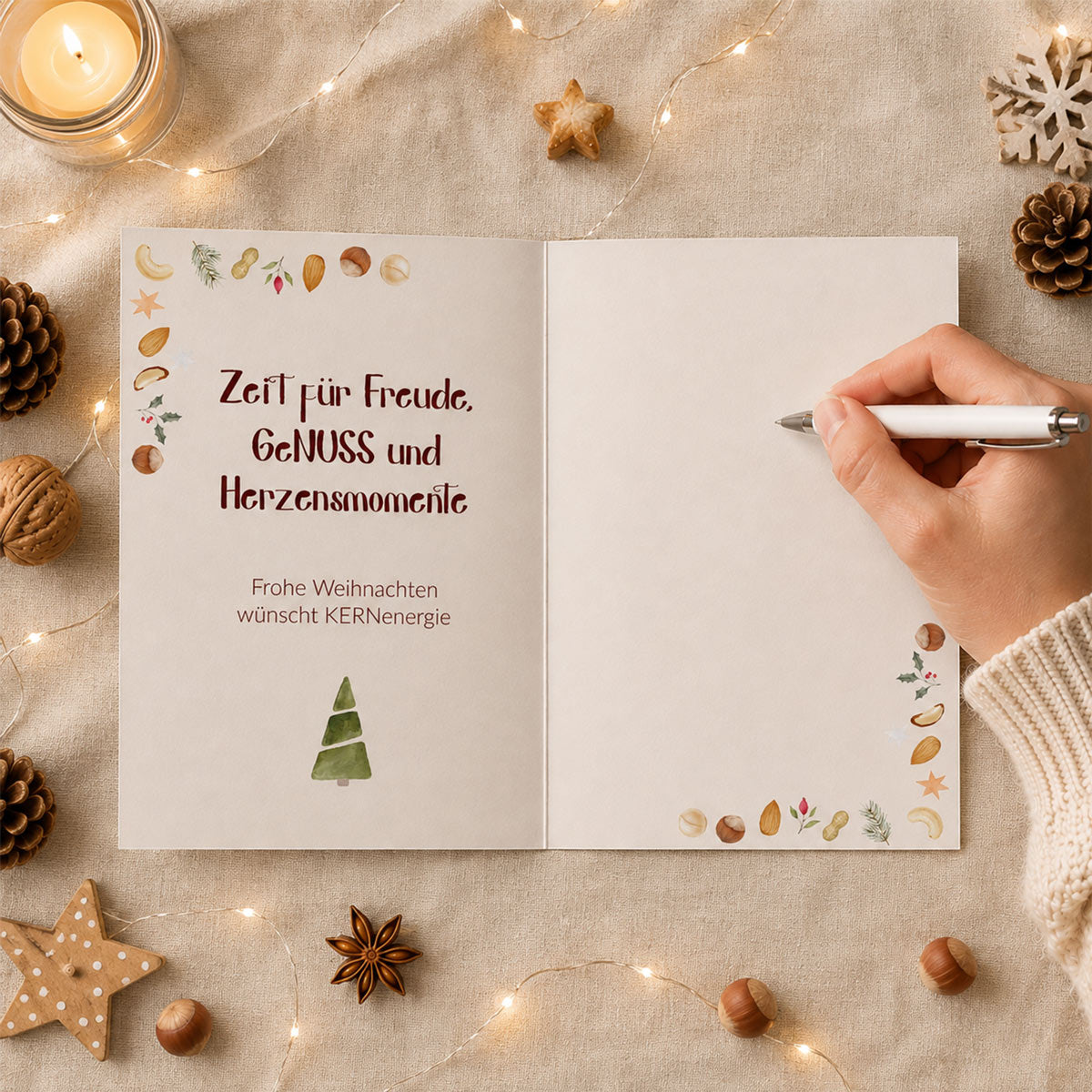 Geschenkset "BeGINliche Weihnachten" - mit Nüssen & Glüh Gin