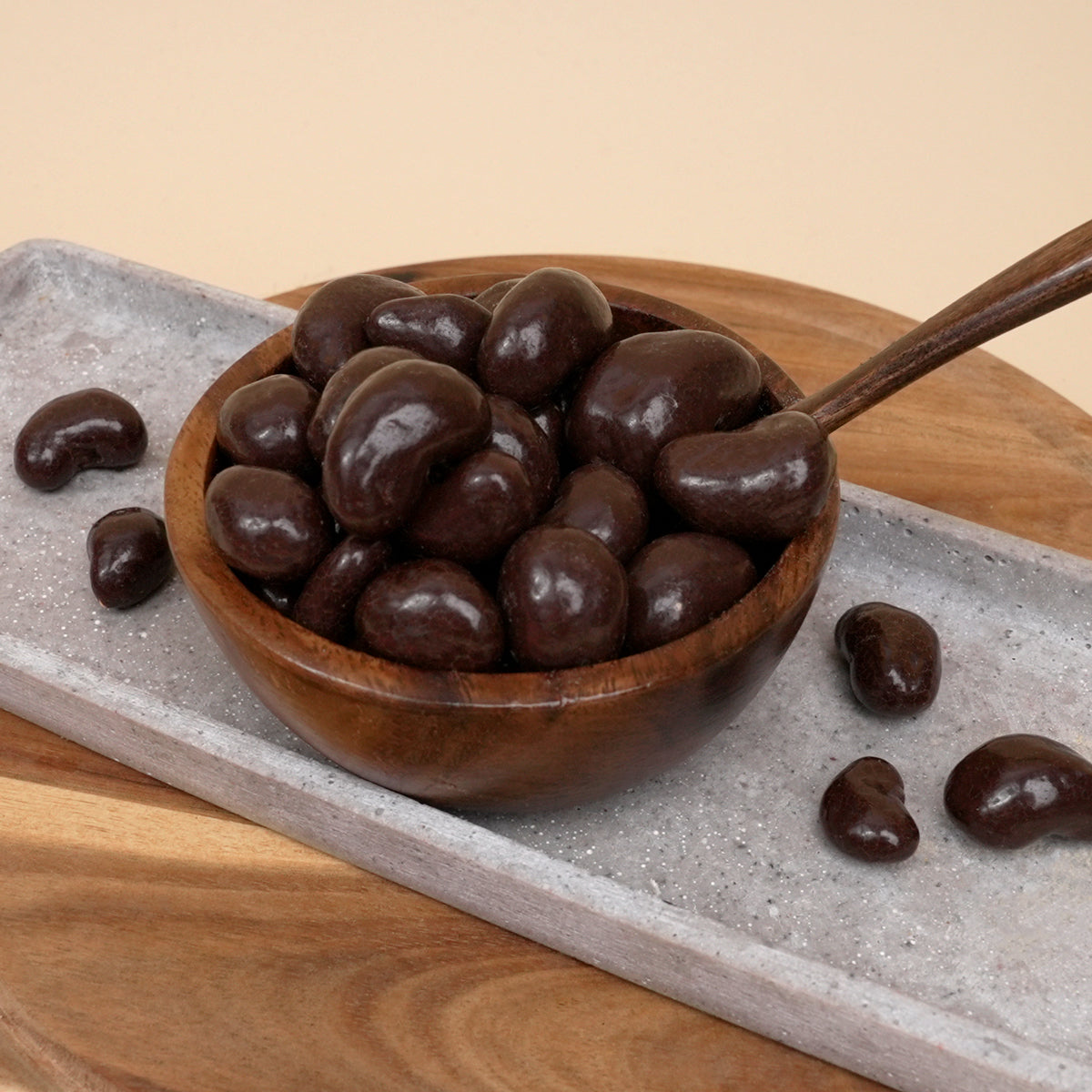 Schokolierte Cashews in Zartbitterschokolade