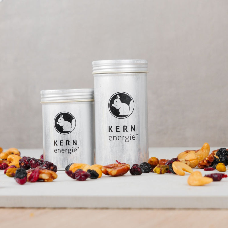 Befüllbar mit Nussdosen, Flowpacks oder anderen Delikatessen