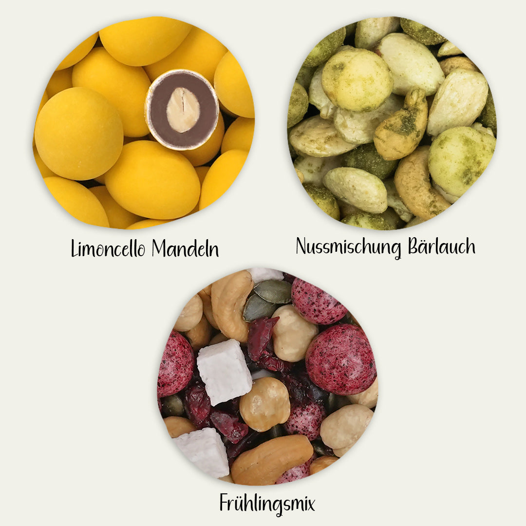 Oster-Bundle - 3 Nuss-, Frucht & Schoko-Mischungen
