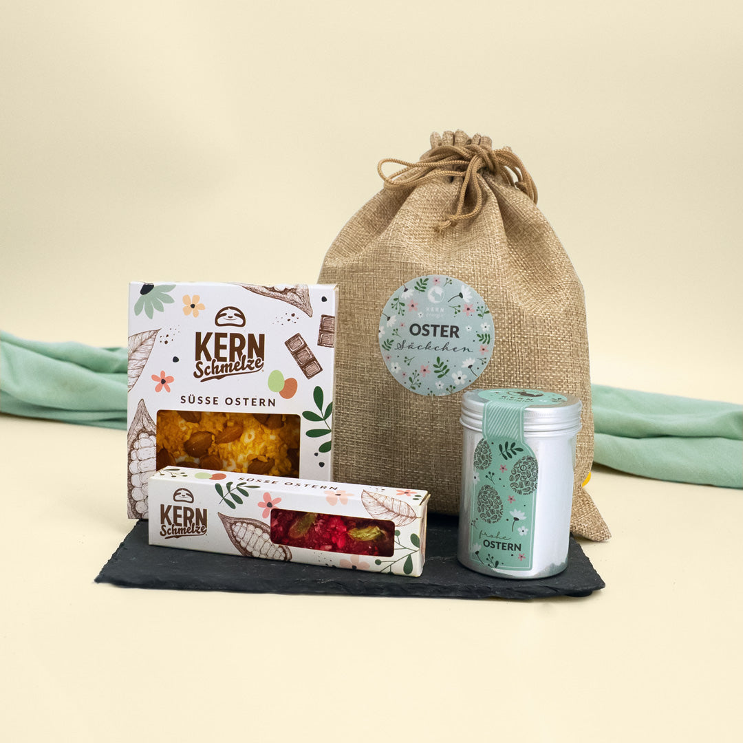 Oster-Säckchen - mit Nüssen und Schokolade