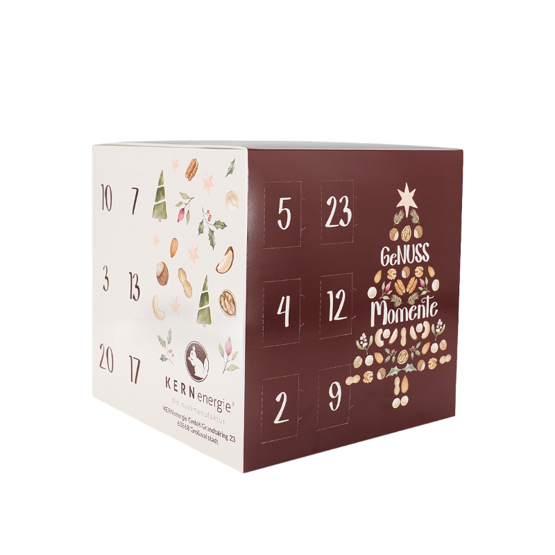 Würfel-Adventskalender mit Sticker