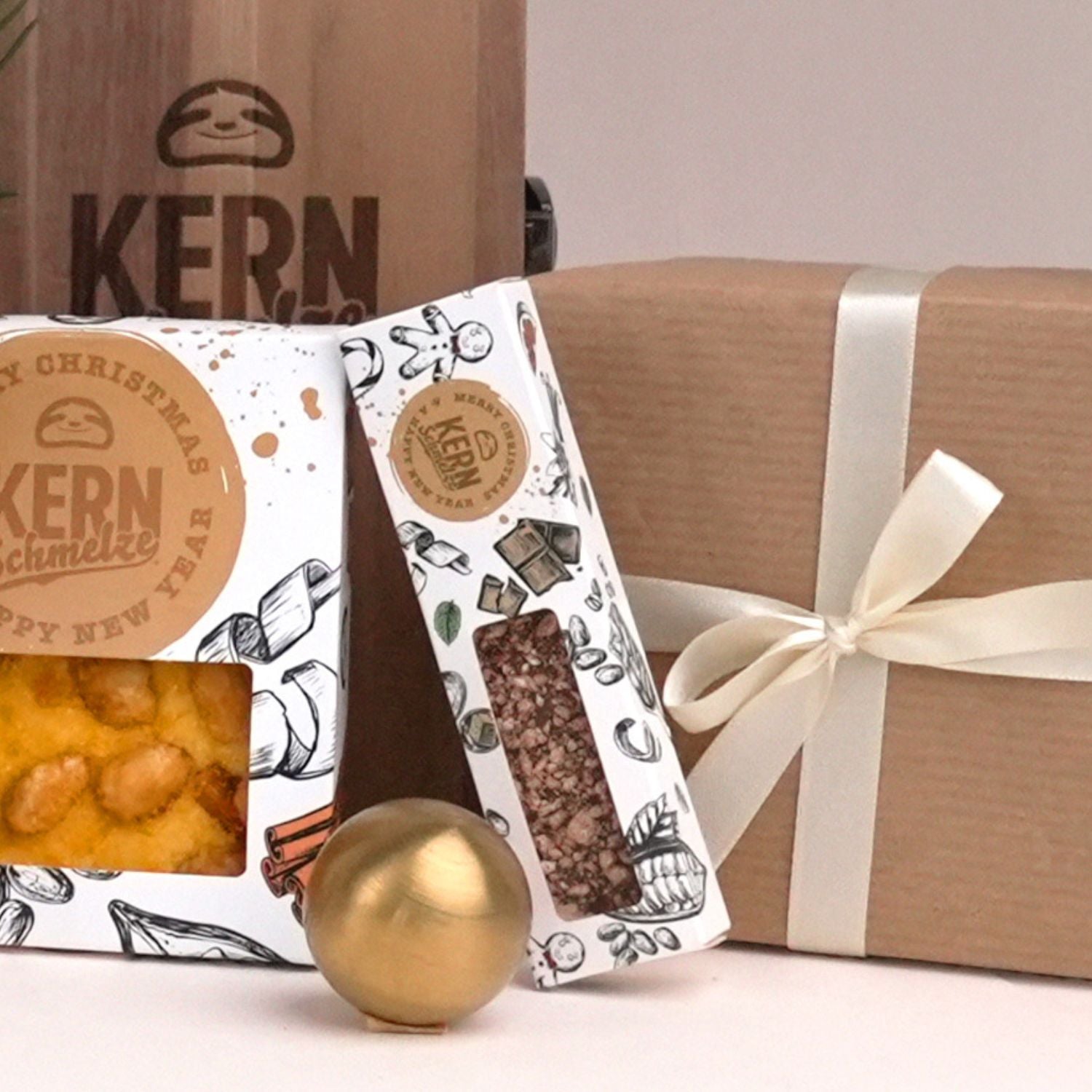 Personalisierte Schokoriegel 30 g mit Weihnachtsdesign 2025 – ideal als Weihnachtsgeschenk für Kunden, Nikolausgeschenk für Mitarbeiter oder als Werbegeschenk im Unternehmen.