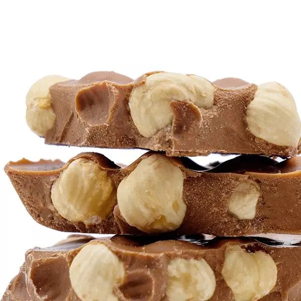 Bruchschokolade – Vollmilchschokolade mit Haselnüssen