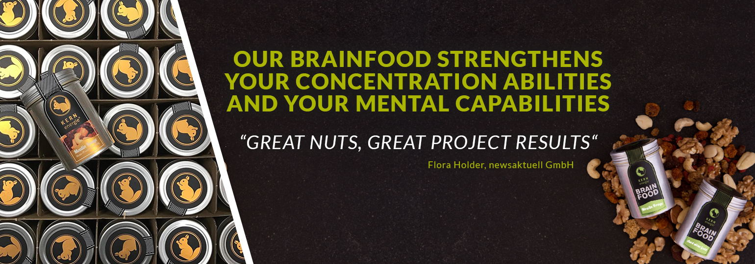 “Great nuts, great project results” – Brainfood made by KERNenergie