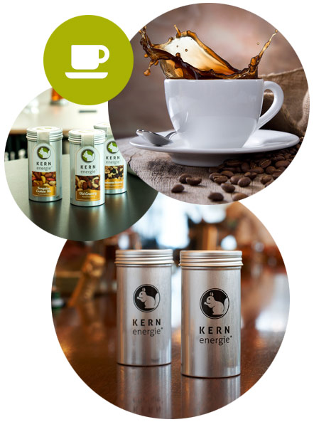 Cafés and the finest nuts made by KERNenergie